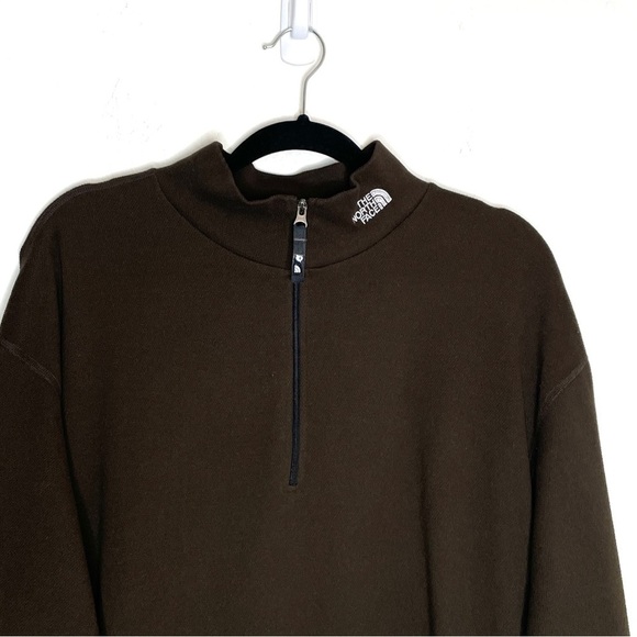 The North Face Flight Series Quarter Zip Pullover Chocolate Brown Size L Mens - Picture 2 of 6